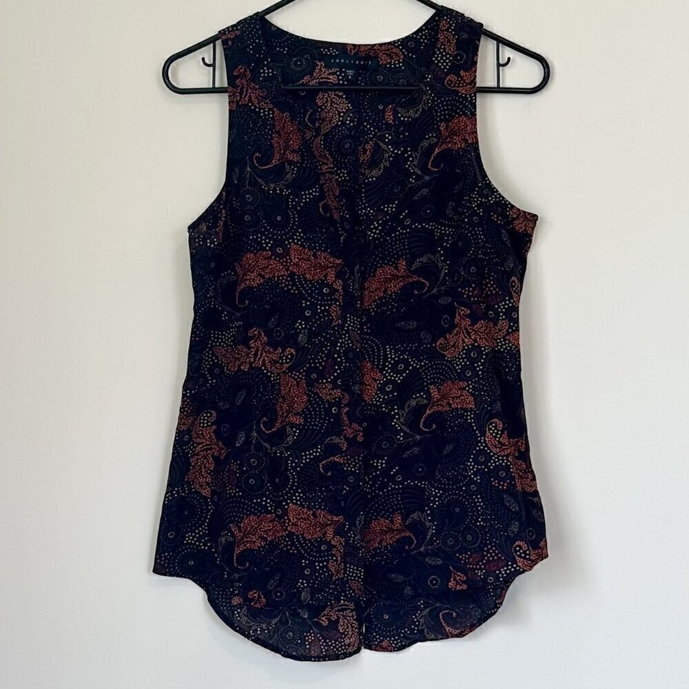 Sanctuary Women's Sleeveless Floral and Paisley Blouse - Size: Small